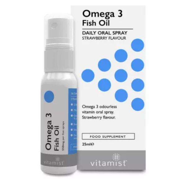 Vitamist Omega 3 Fish Oil Daily Oral Spray Strawberry Flavour 25ml