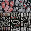 LANODO 3pcs Nail Stickers 5D Valentine's Day Rose Multiple Styles DIY Nail Stickers Set