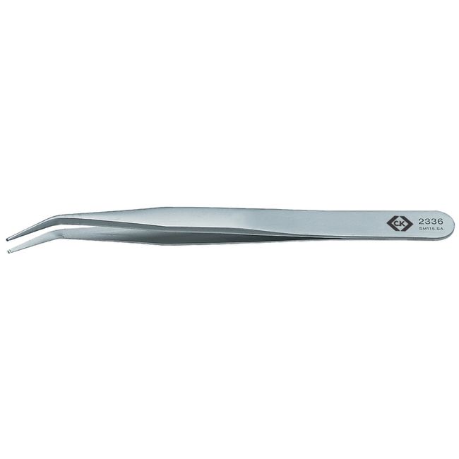 Precision Tweezers Angled 120mm