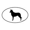 CafePress Smooth Collie Oval Car Bumper Sticker