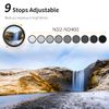 K&F Concept 77MM Variable ND2-ND400 Filter+ Cleaning Cloth+ Filter Cap, Basic Adjustable Thin ND2~ND400 Neutral Density Cloth with Silicone Lens Cover