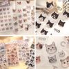 Cat Head Series Cat Sticker Sticker Large Quantity Flake Seal Collage Material Notebook Decor Cute (D/muppet cub)