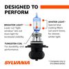 SYLVANIA 9005 SilverStar Ultra High Performance Halogen Headlight Bulb, (Contains 2 Bulbs)