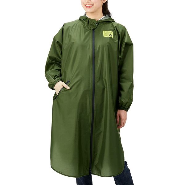 iMedia Raincoat, Rainwear, Poncho, Khaki, Big Size, Kappa, Rainwear, Unisex, Water Repellent, Waterproof, For Cycling, School, Work, Loose Fit, Waterproof Raincoat