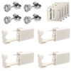 4 Pack Self Ear Piercing Gun, Disposable Self Ear Piercing Gun Kit with Earring Studs Safety Ear Piercing Gun Kit Tool (silver)