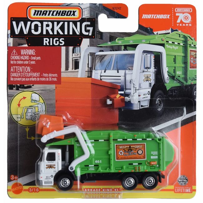 Matchbox Garbage King XL, Working Rigs 3/16 (N3242)