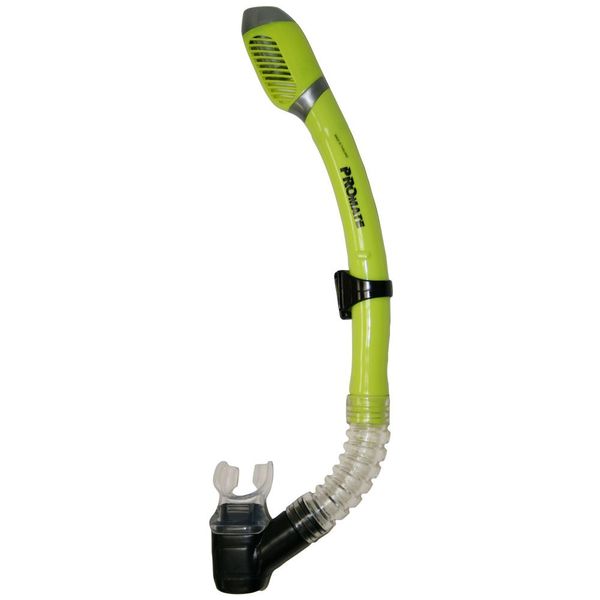 Promate Snorkeling Scuba Diving Dry Snorkel, Yellow