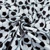 Timeless Treasures Packed Soccer Balls White, Fabric by the Yard