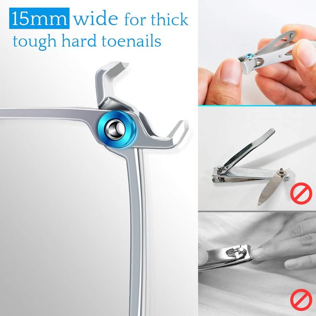 Extra Large Toe Nail Clippers For Thick Hard Nail Cutter Heavy Duty  Stainless