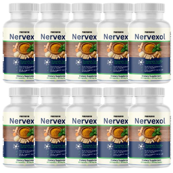 Nervexol Natural Formula for Nerve Function & Calming Support Vitamin - 10 Pack