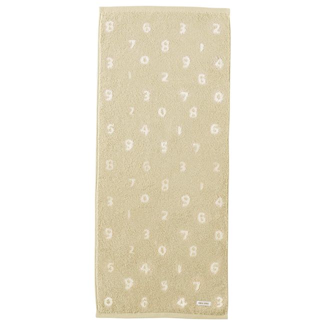 Marushin 6165012800 SOU SO-SU-U Face Towel, Light (Tan), 100% Cotton, Antibacterial and Odor Resistant