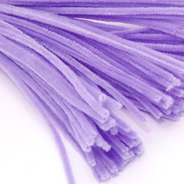 The Crafts Outlet Chenille Stems, Pipe Cleaner, 12-inch (30-cm), 50-pc, Lavender