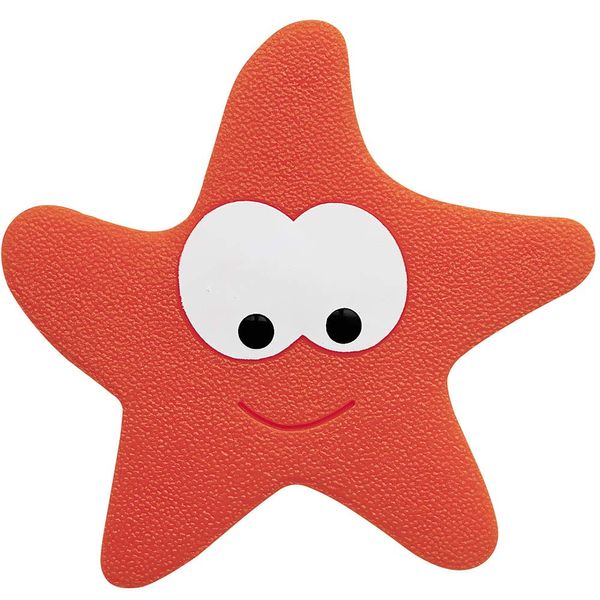 Spirella 5pcs Set, Red Starfy Collection, Shower Mat, PVC