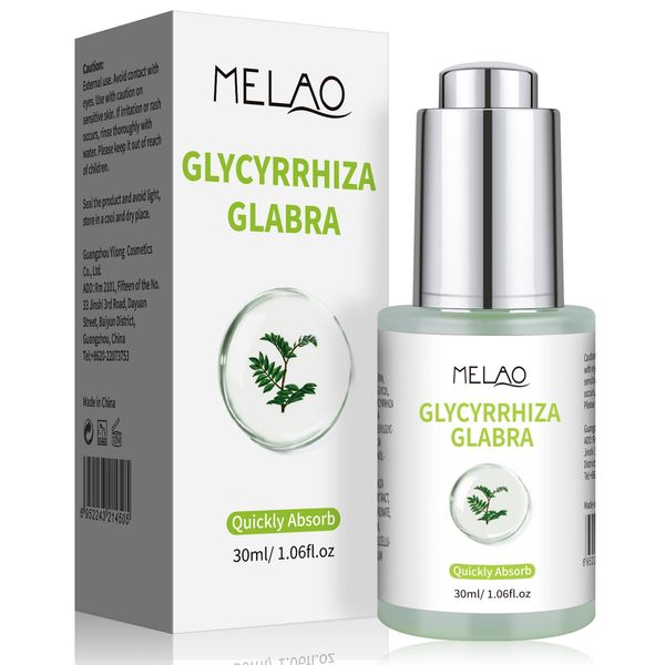 Glycyrrhiza Glabra Serum - Herbal Blend with Dried Fruits and Flowers - Soothes and Nourishes Facial Skin - 1floz