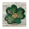 AGD Saint Patrick Decor - Irish Shamrock Chunky Wood Shaker Sitter