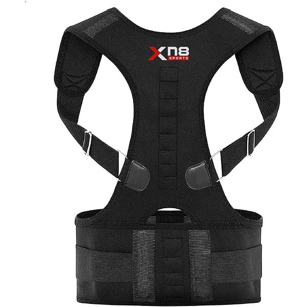 XEDON Posture Corrector Back Support Spinal Alignment Support-Shoulder Brace Lumbar Belt-Pain Relief for Neck-Back-Shoulders (B107, L/XL)