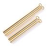 EKLOEN Solid Brass Sign Pen, Portable EDC Pocket Pen with Ring