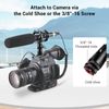 SMALLRIG Cold Shoe Boom Poles Microphone Shock Mount With Cold Shoe Adapter for Camera Lenses 1859