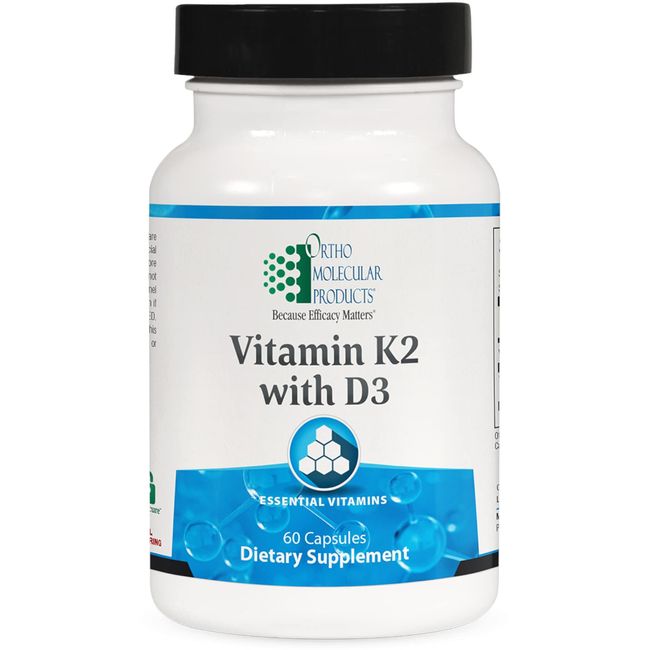 Ortho Molecular Products, Vitamin K2 with D3 60 caps