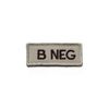 KHS Blood Group Patch | B NEG, KHS.PABNEGT5.20 | Tan B NEG