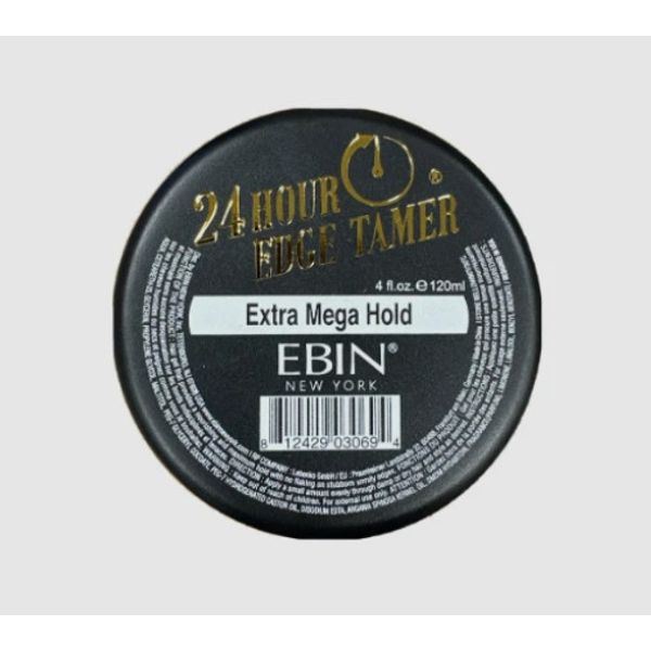 EBIN 24 Hour Edge Tamer EXTRA MEGA HOLD BLACK 4OZ PROFESSIONAL HOLD