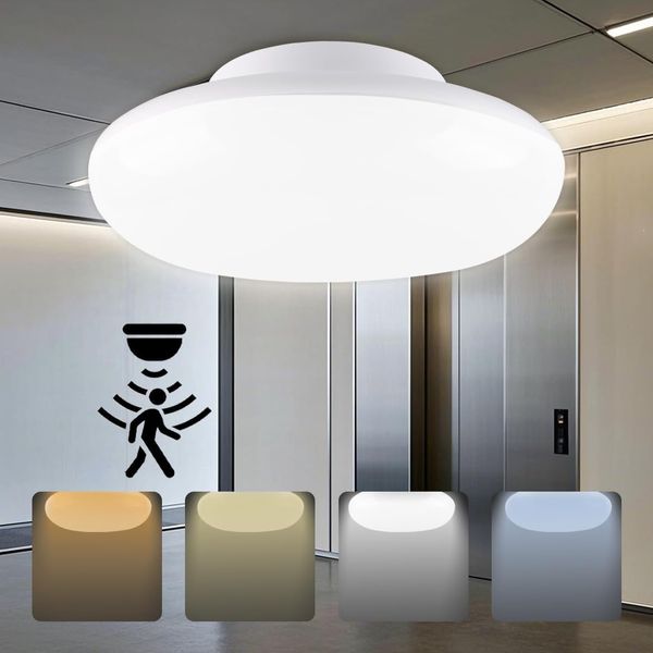 Shi-ring Light, LED, Compact, Ceiling Light, Motion Sensor, Light, Stylish, Small Ceiling Light, Thin, Outlet, Sensor Light, Fluorescent Light, Small, High Brightness, Automatic On/Off, Light/Dark