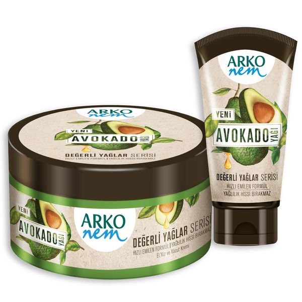 Arko Nem Değerli Yağlar Avokado Yağı Nemlendirici Krem 250+60ml