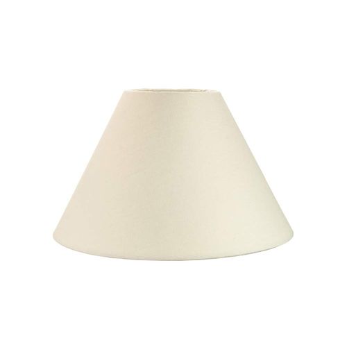 Traditional 8" Cream Cotton Coolie Lampshade Suitable for Table Lamp or Pendant by Happy Homewares
