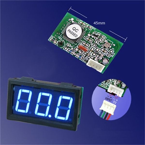 3 digit Mini Blue LED DC 100mA meter. Ideal for CO2 Laser power indicator(100mA)