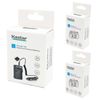 Kastar Battery 2-Pack + Charger for Canon NB-3L, PowerShot SD10, SD100