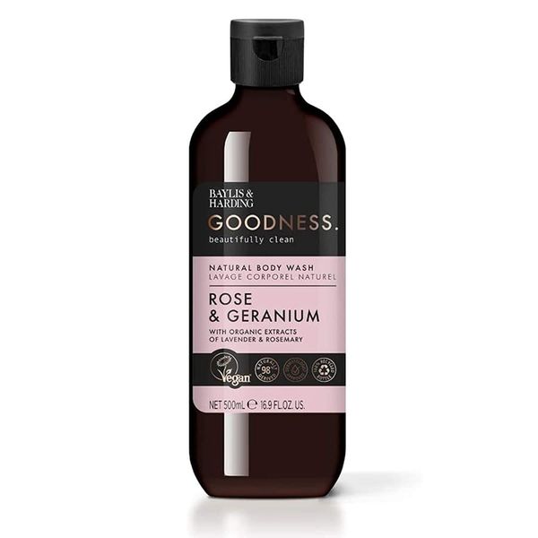 Baylis & Harding Goodness Rose & Geranium Body Wash 500ml