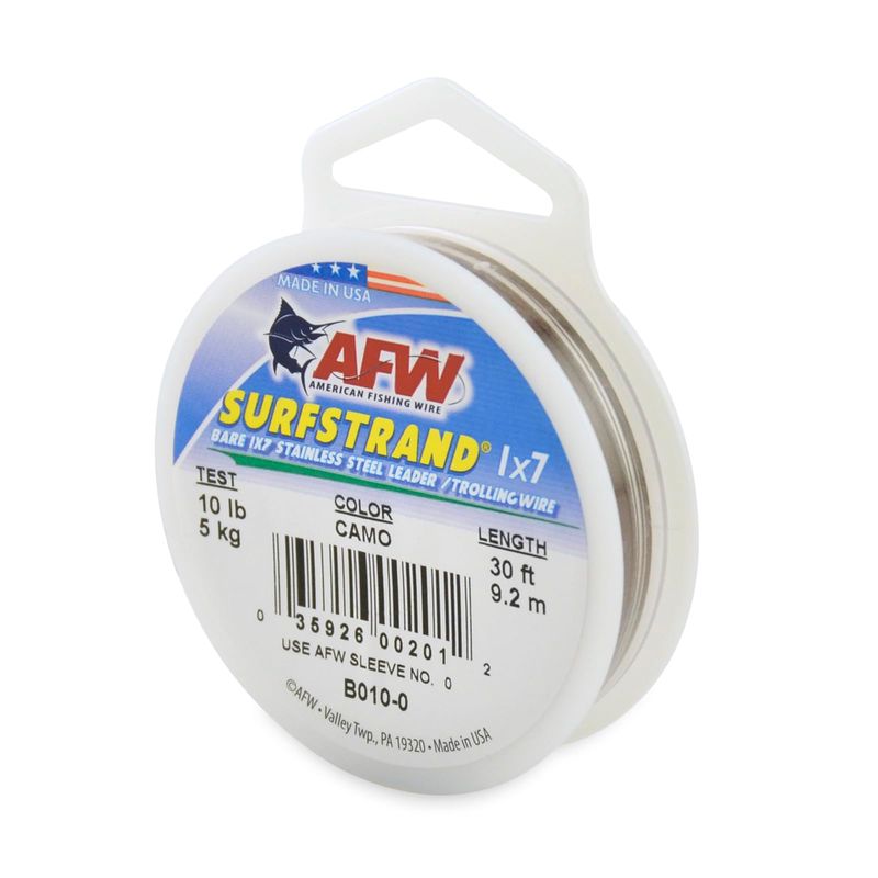AFW Surfstrand Bare 1x7 Stainless Steel Leader Wire