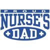 CafePress Proud Nurse's Dad Rectangle Sticker Rectangle Bumper Sticker Car Decal