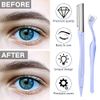 Face Razor Eyebrow Razors Face Shavers with Cover for Women 6PCS Dermaplaning Blades kit for Face Eyebrow Shaper Tool Hair Trimmer Facial Razors for Women - Blue