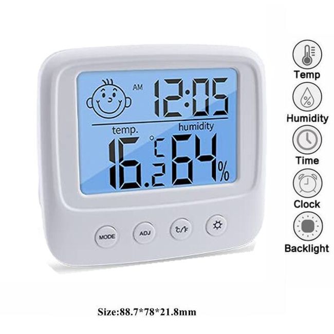 LCD Electronic Digital Temperature Humidity Meter Indoor Outdoor