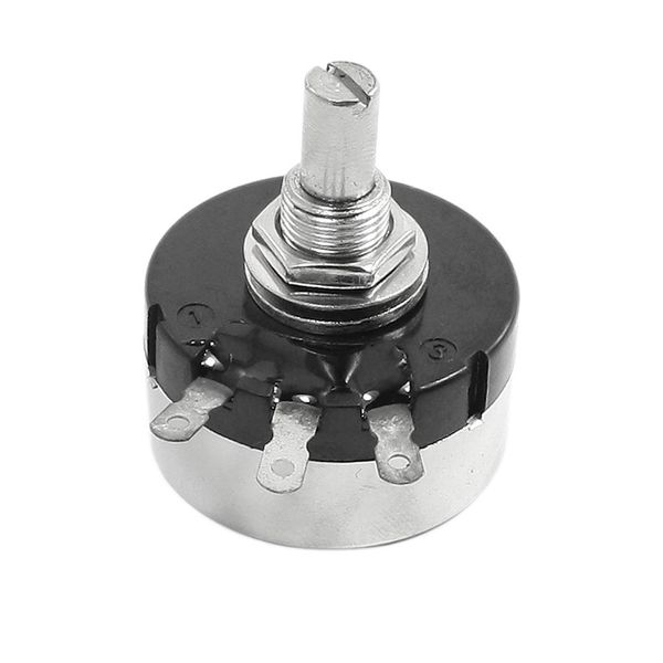 Sourcingmap RV30YN20S 500 ohm Round Shaft Wirewound Linear Variable Potentiometer