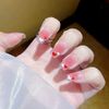 Turkalla Nail Tips, For Hands, Pack of 24, 12 Different Sizes, 3D Feel, Easy to Apply, Reusable, False Nails, Gel Nails, Nail Stickers, Hands, Nail Art, Nail Parts, Stylish, Popular Design, Beginners, Coming-of-Age Ceremonies, Weddings, Receptions