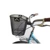 Biria Bicycle Basket Black with Bracket Front Quick Release Basket, Removable, Wire Mesh Bicycle Basket, Fits Handlebar Size 25MM-50MM.This Basket Fits Oversize Handlebars,Instruction Included. Black