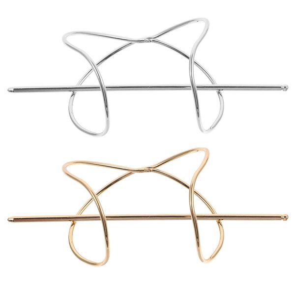 2pcs Metal Hairpin Bun Antique Hairpin X Shaped Hair Cuff Wedding Hair Pins Hair Accessories Clips X Shaped Hair Stick Girls' Accessories Hair Clip Hairpins Irregular Bracket Miss