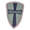CRUSADER SHIELD CROSS FOREST MILITARY ARMY TACTICAL HOOK MORALE PATCH
