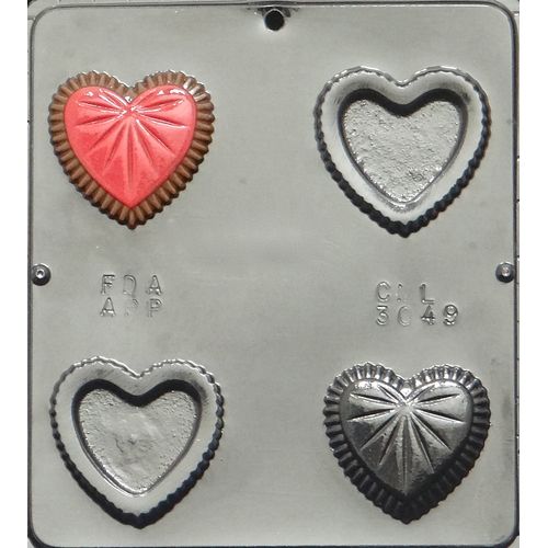 Heart Box with Cover Chocolate Candy Mold Valentines Day 3049