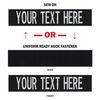 Custom Uniform Name Tape. Black, 3.5 Inch Hook Fastener