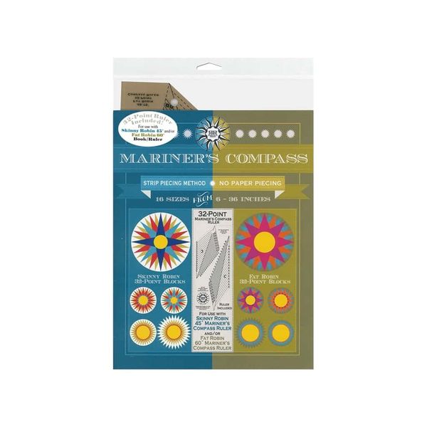 Robin Ruth Design Mariner's Compass Ruler&Bk