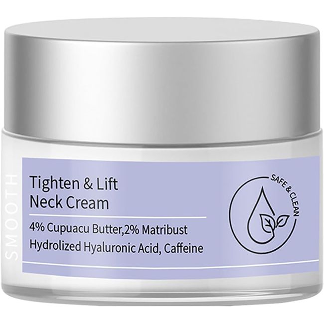 Tighten and Lift Neck Cream, Go Pure Neck Firming Cream - Best For Tightening Sagging Skin, Neck Firming Cream, Decolletage Neck Cream For Sagging And Tighten