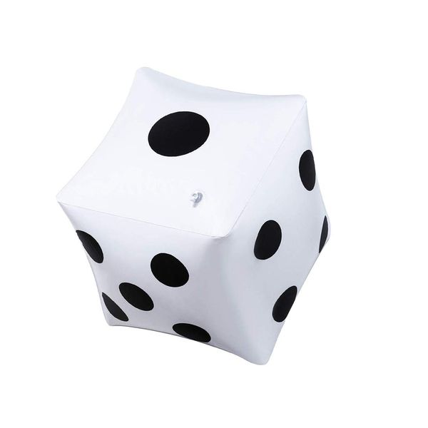 CCINEE 13.8 inch Giant Inflatable Dice Pool Toy for Lawn Games Outdoor Floor Games，Pack of 1