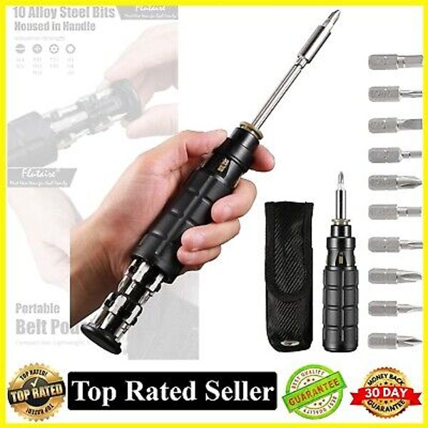 10in1 Multi Screwdriver Multi Bit Magnetic Ratcheting Screwdriver with Phillips