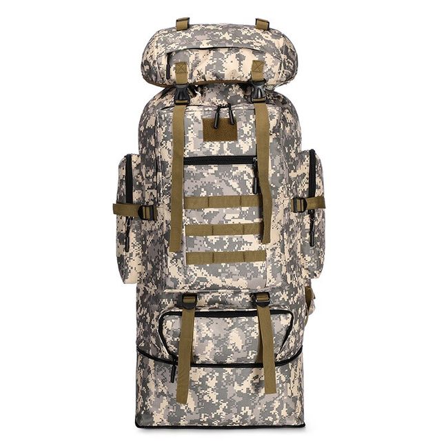 100L Outdoor Hiking Military Tactical Backpack Rucksack Camping Trekking  Bag US