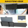 Car Sun Visor Extension Shield Extender Truck Front Anti Side Window Glare Shade