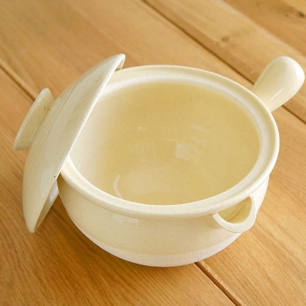 Iga Ware Yukihira Hot Pot Cream (Small No. 4)