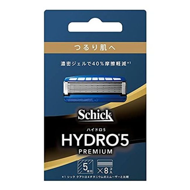 Hydro SCHICK Hydro 5 Premium Smooth Skin Replacement Blades (8 Pieces) with Skin Guard 5 Blades Green